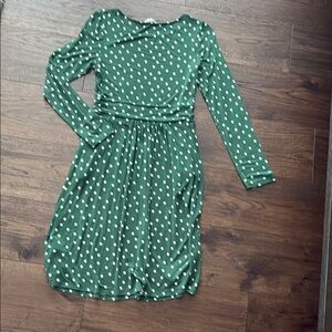Green Polka Dot Boden Dress with Pockets!